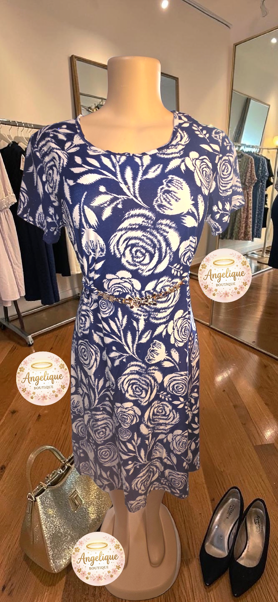Vestido Floral Midi — Suavidad, Color y Estilo en Cada Curva