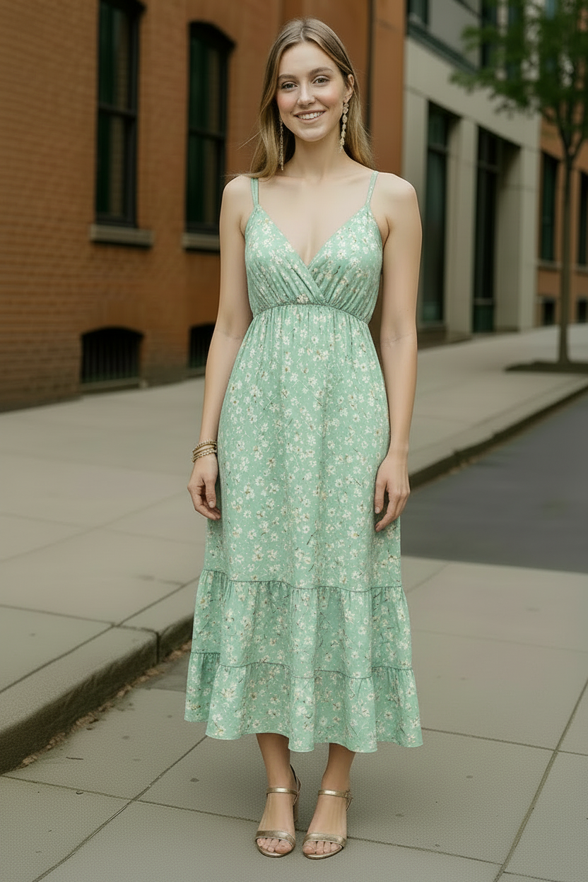 Vestido Floral One Size — Algodón Puro y Estilo Natural