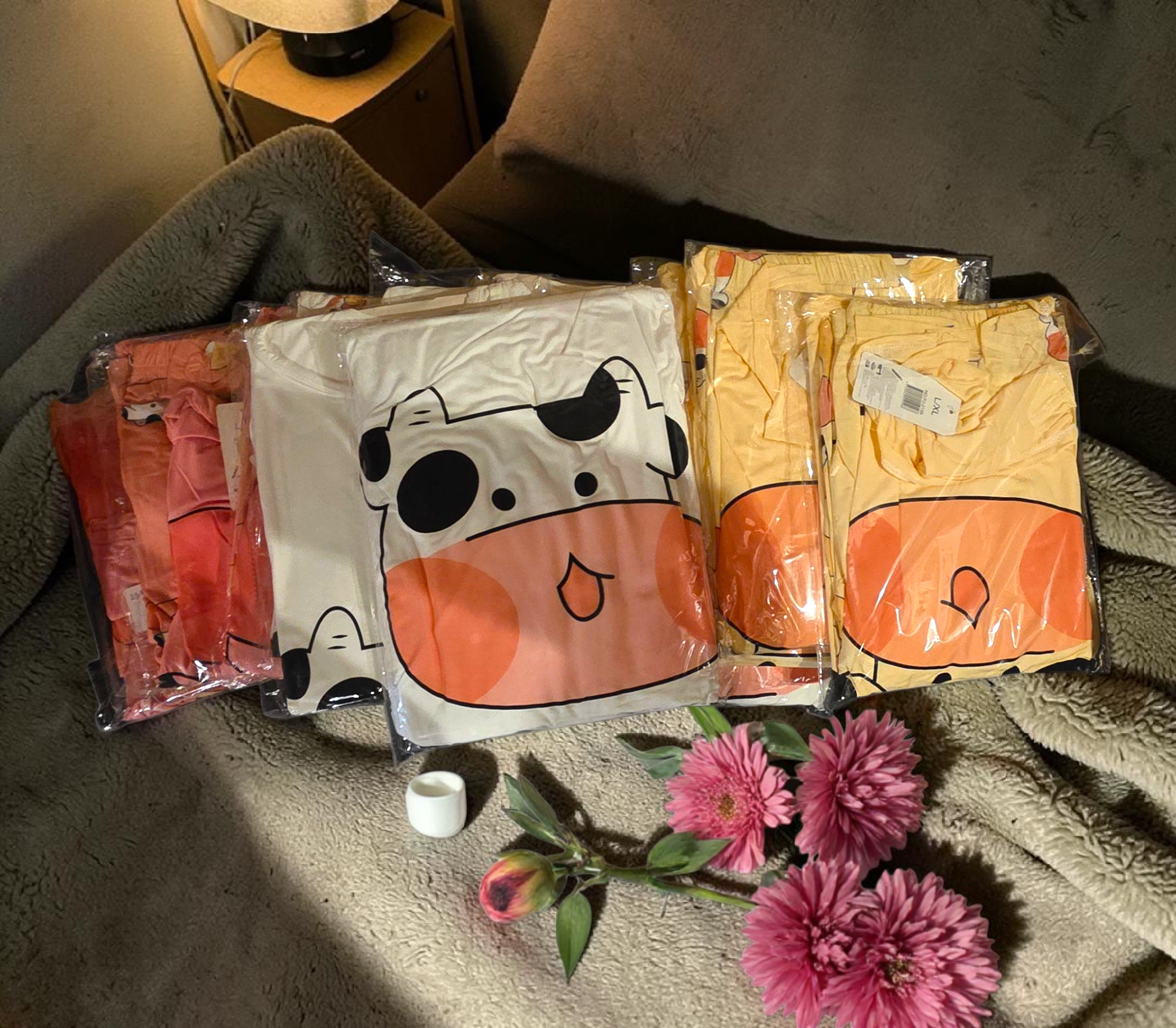Set Pijama de Dos Piezas Vaquita | Manga Larga | Alta Calidad