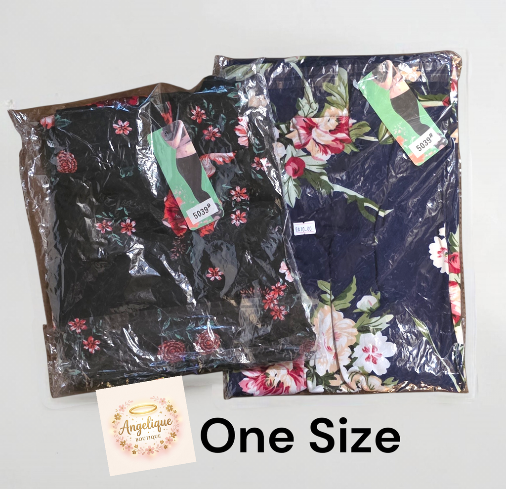 Falda Floral Estampada – 97% Poliéster / 3% Spandex