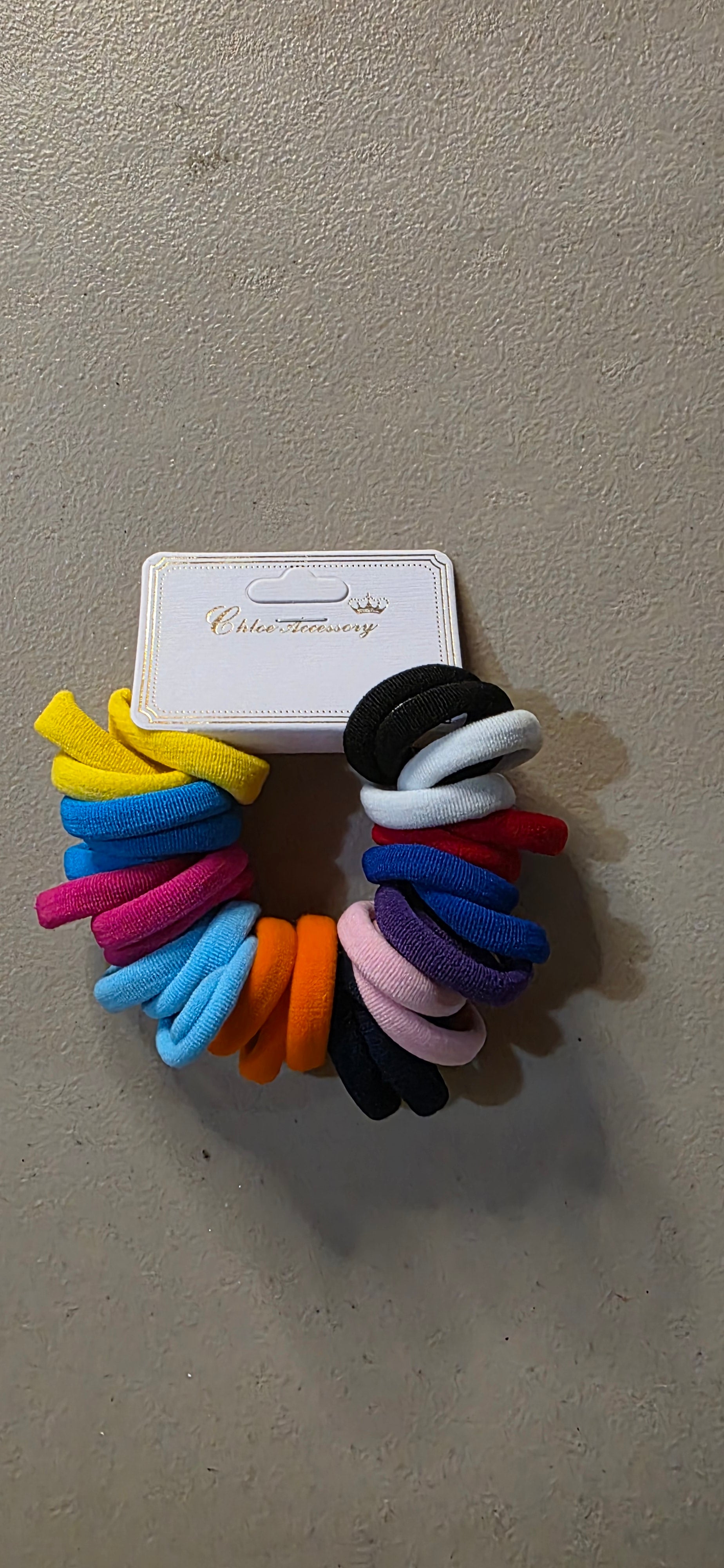 Set of 30 Hair Ties – Colorful Elastic Ponytail Bands