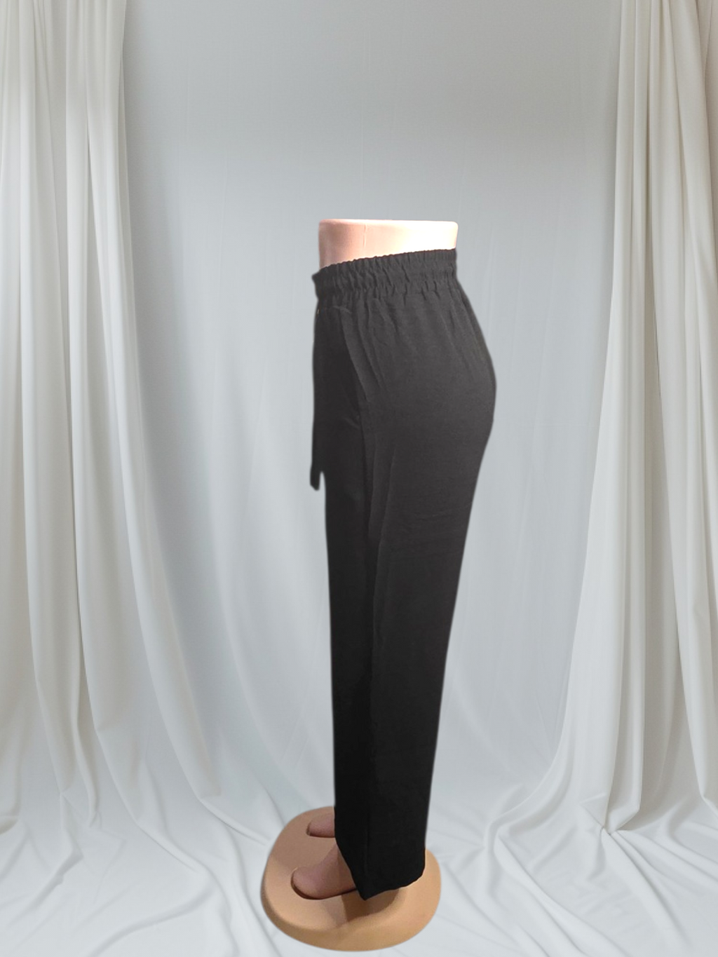 Pantalón Palazzo Mujer Elástico y Cable Ajustable en la Cintura | P-M y G-XG