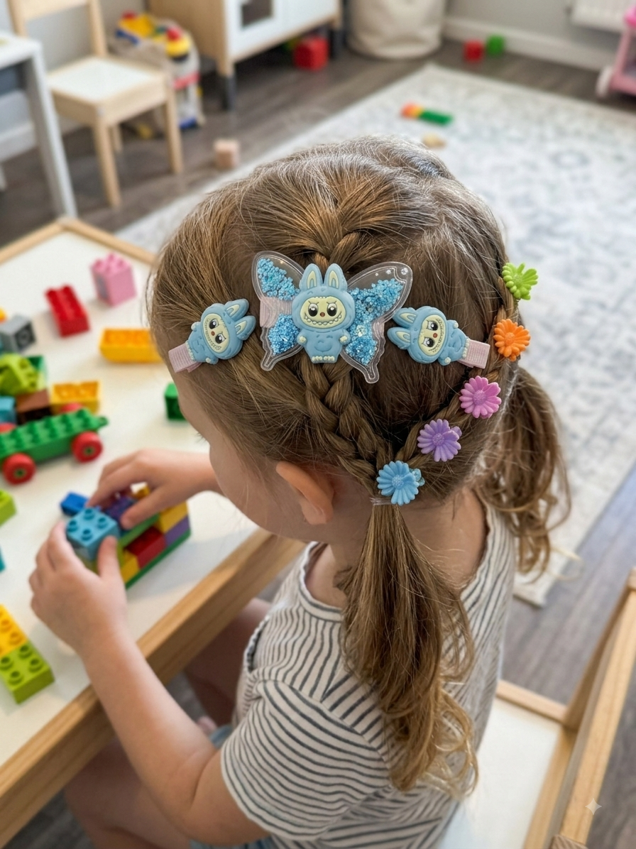 Hair Bows Set of 7 – Assorted Styles & Colors Pack