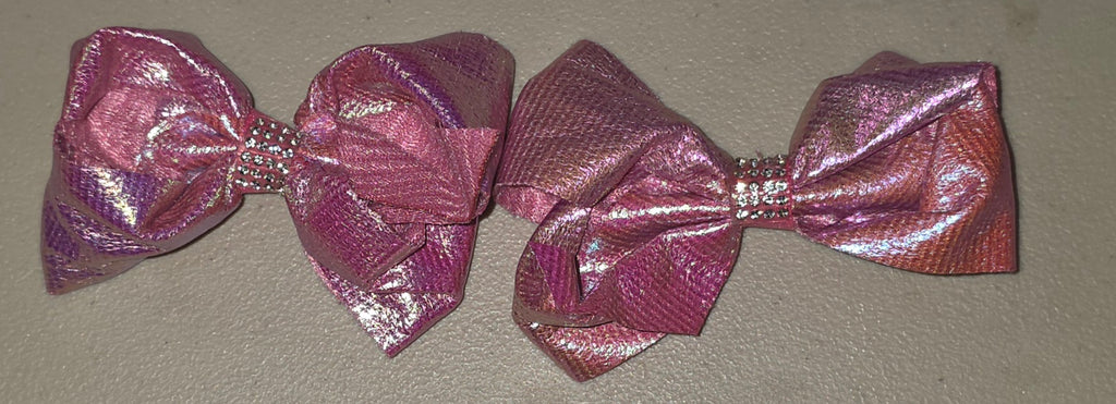 Metallic Holographic Hair Bows