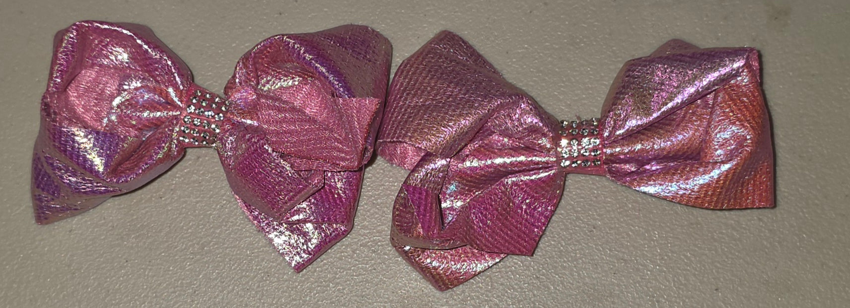 Metallic Holographic Hair Bows