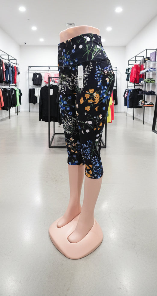 High Compression Midi Floral Leggings