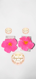 Lazo Floral de Hibiscus para el Cabello