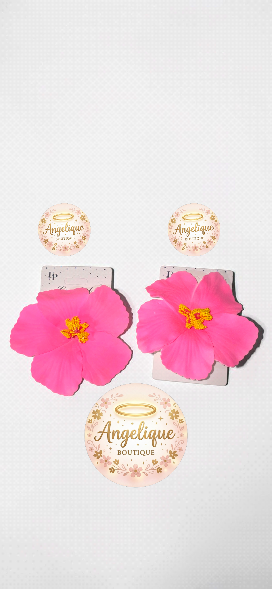 Lazo Floral de Hibiscus para el Cabello