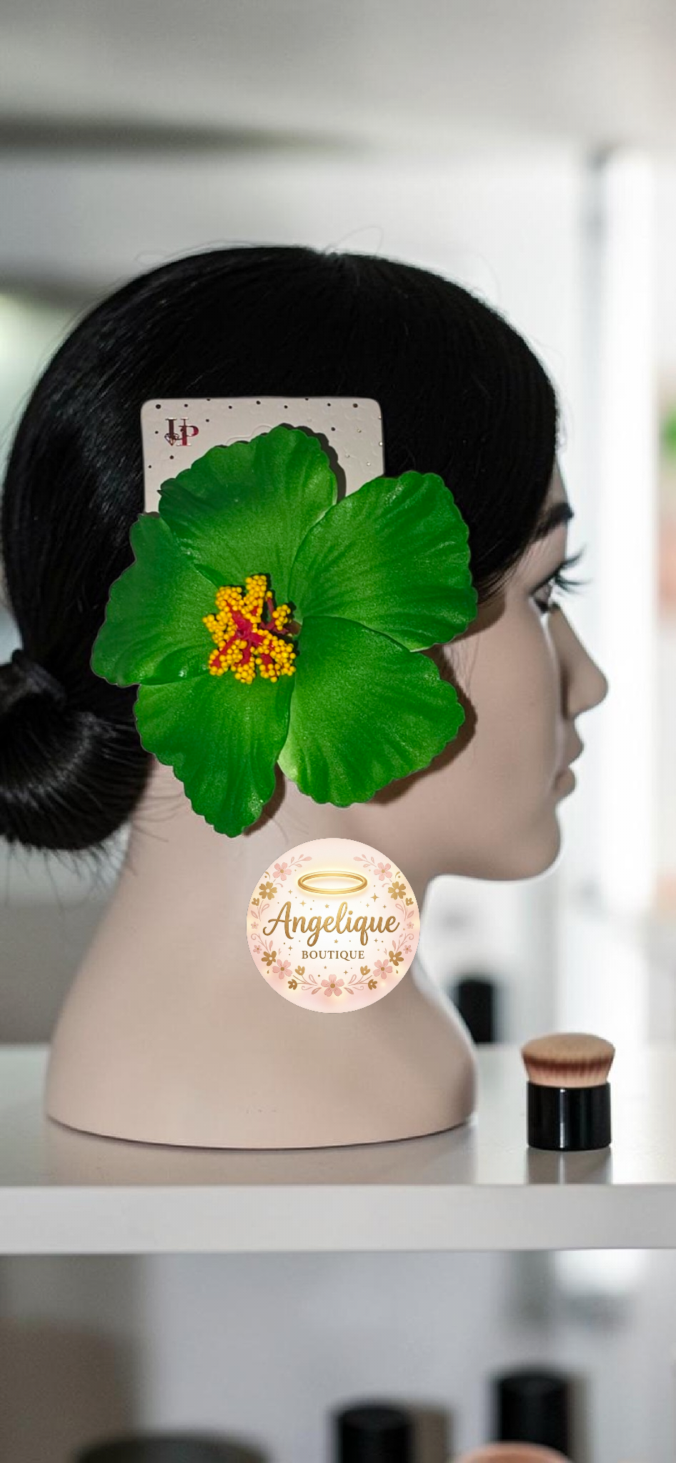 Lazo Floral de Hibiscus para el Cabello