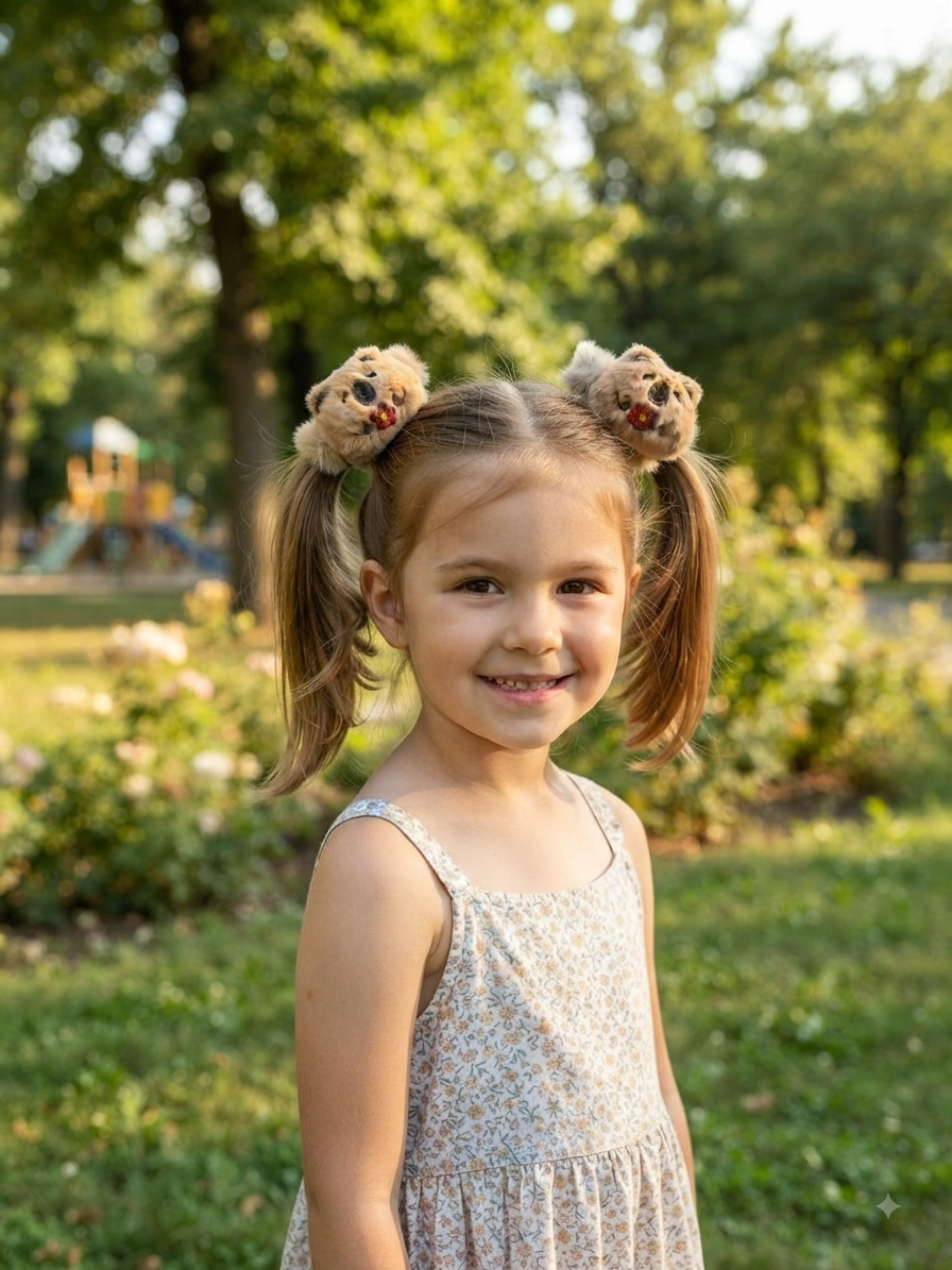 Capybara Hair Ties Set of 2 – Cute Animal Scrunchies
