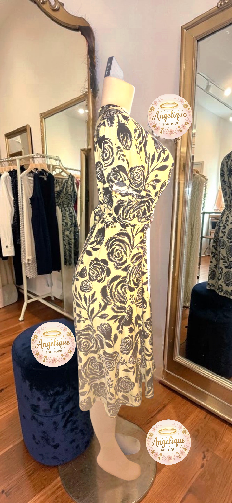 Vestido Floral Midi — Suavidad, Color y Estilo en Cada Curva