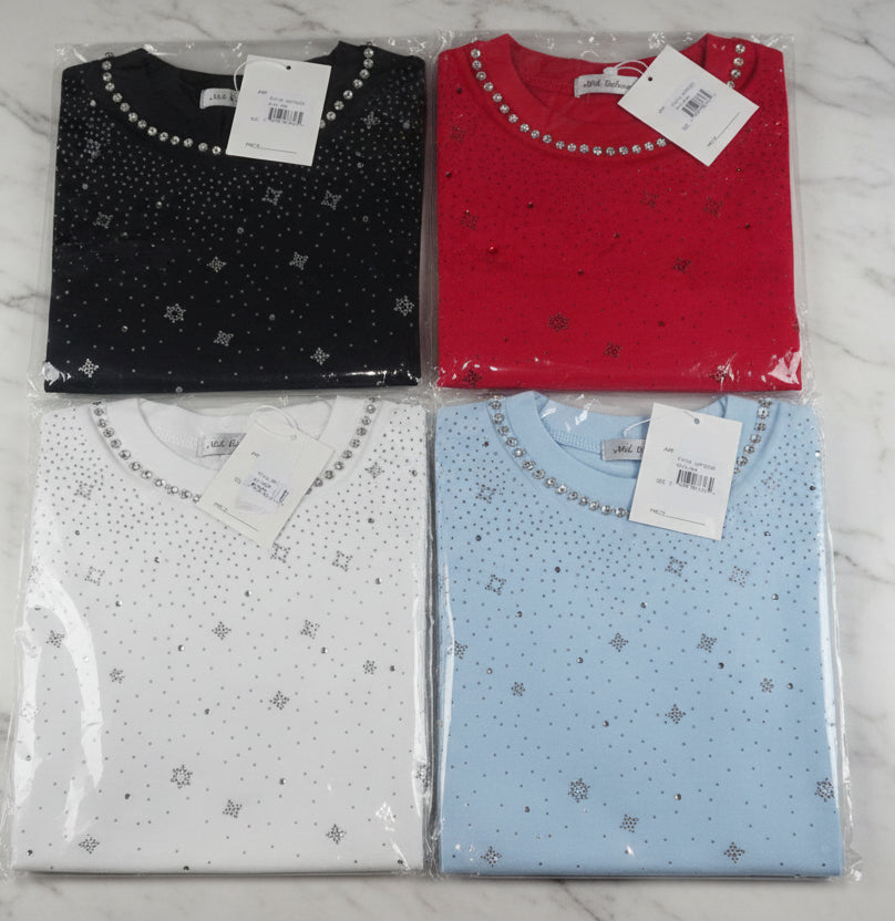 Women's Shimmer Glitter Blouse – Sparkle Top