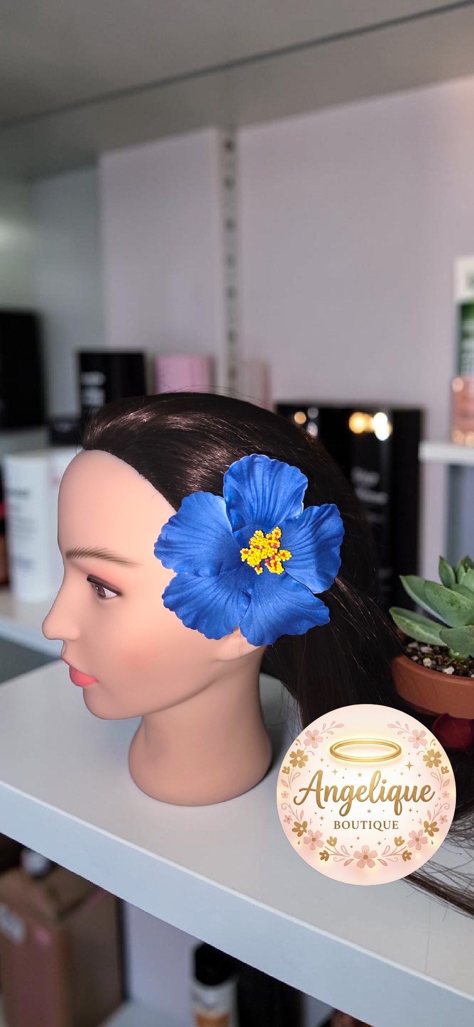 Lazo Floral de Hibiscus para el Cabello