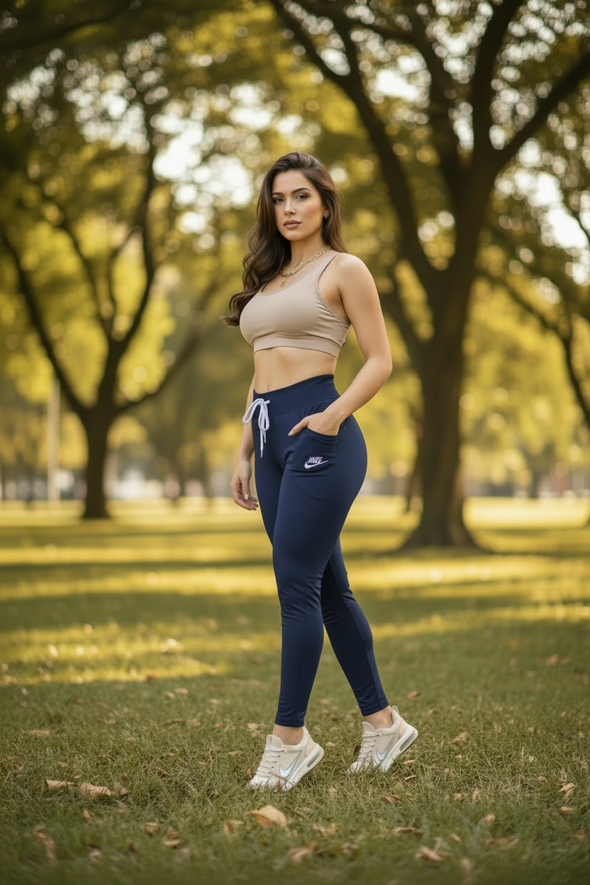 Leggings de Alta Compresión con Bolsillos Laterales | Calidad Premium