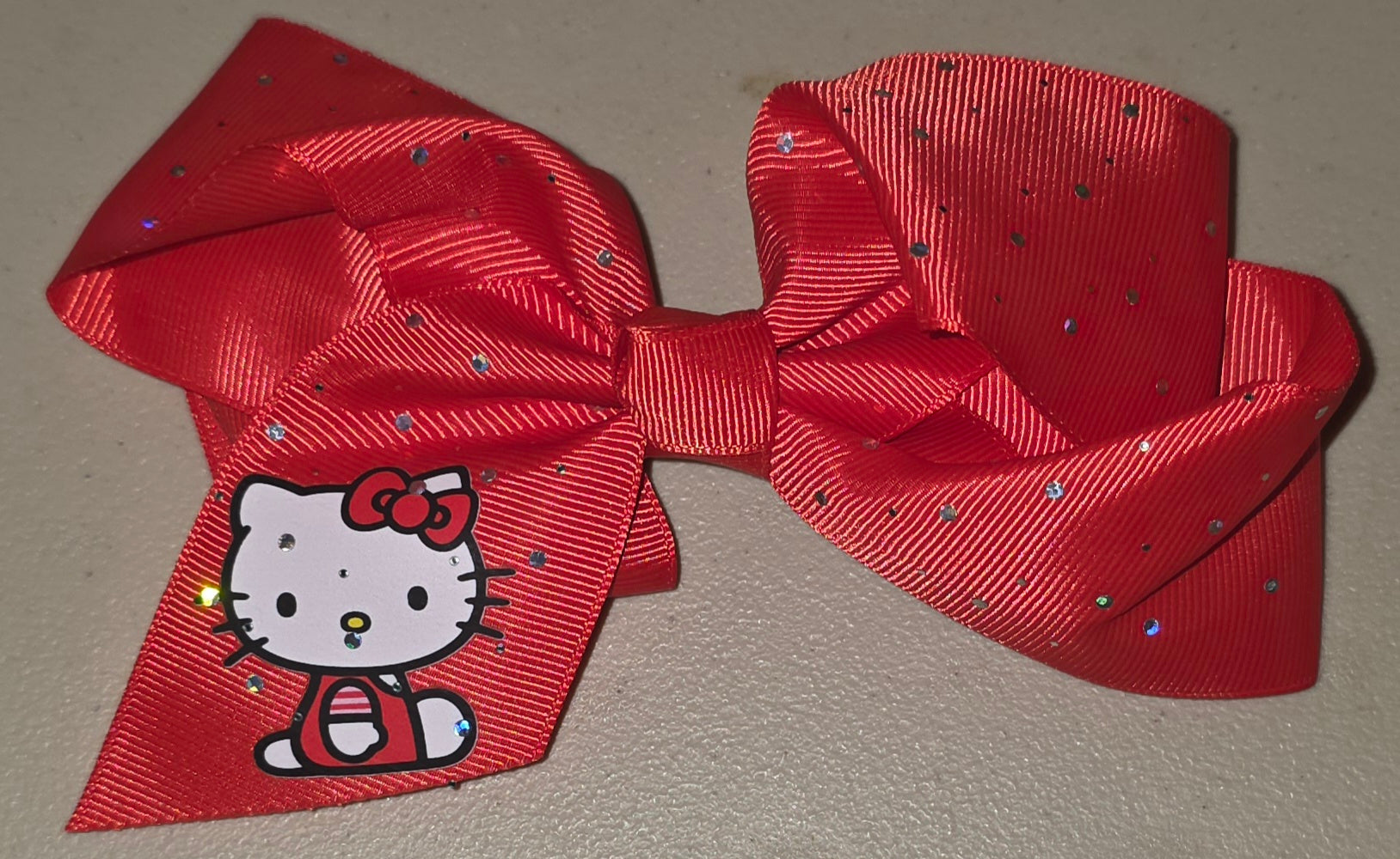 Hello Kitty Big Glitter Hair Bow for Girls