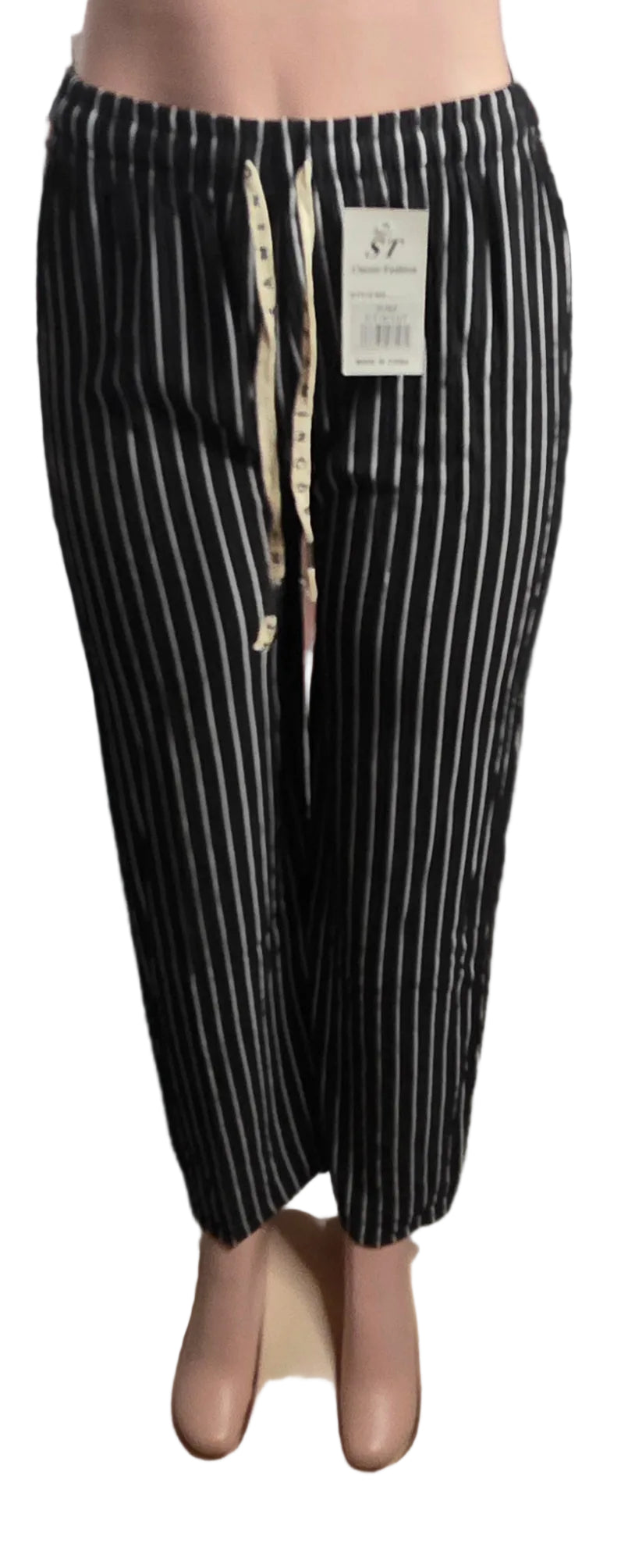 Women's Striped Palazzo Wide-Leg Pants