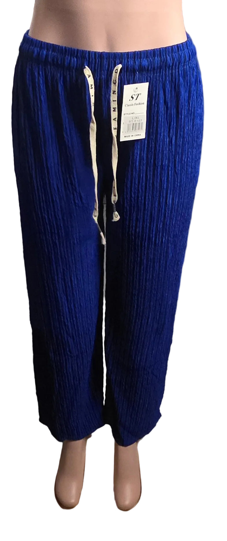 Women's Striped Palazzo Wide-Leg Pants