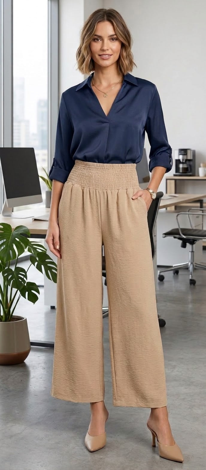 Women's Palazzo Wide-Band Shorts