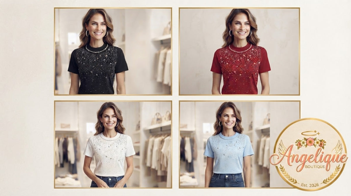 Women's Shimmer Glitter Blouse – Sparkle Top