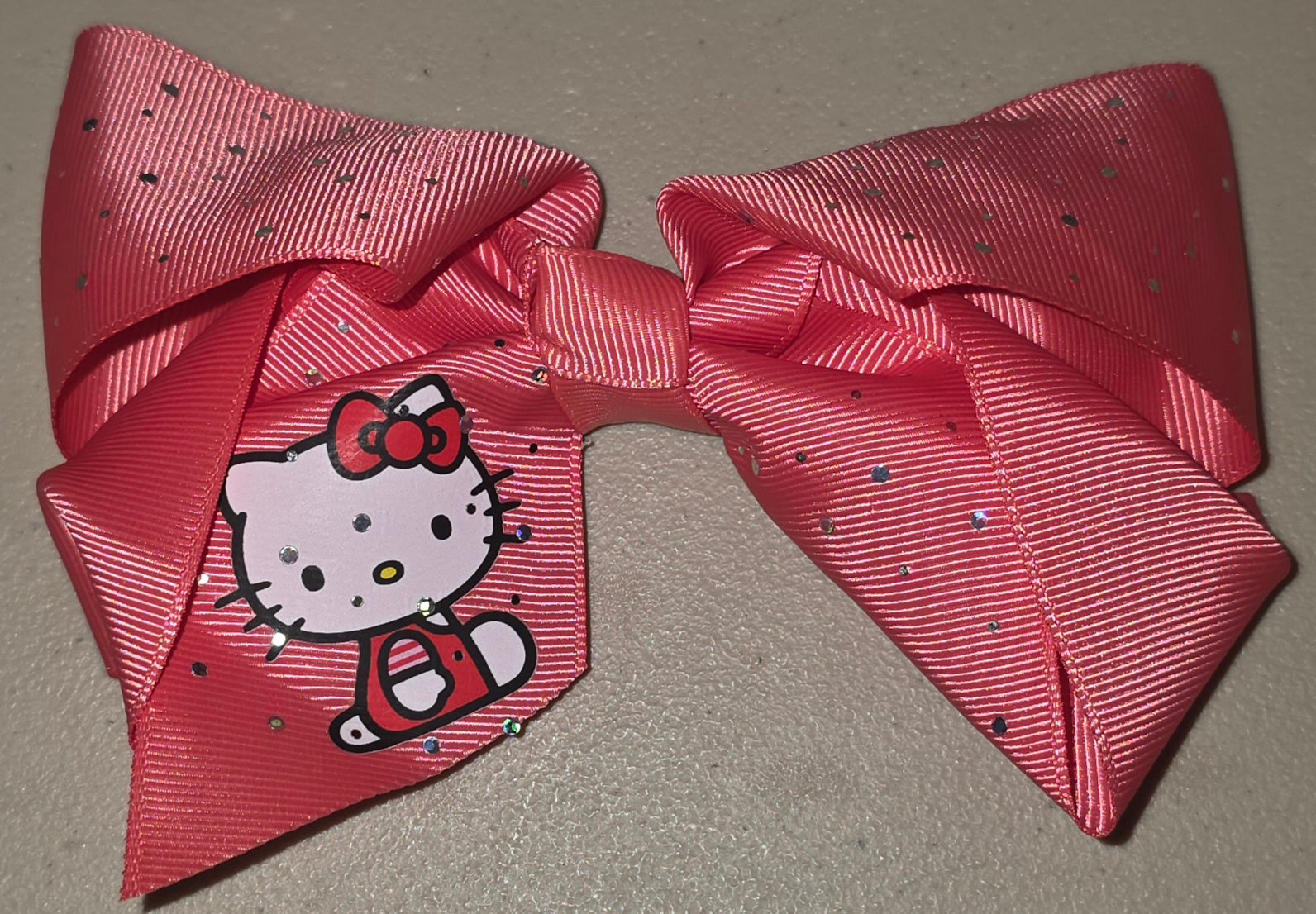 Hello Kitty Big Glitter Hair Bow for Girls