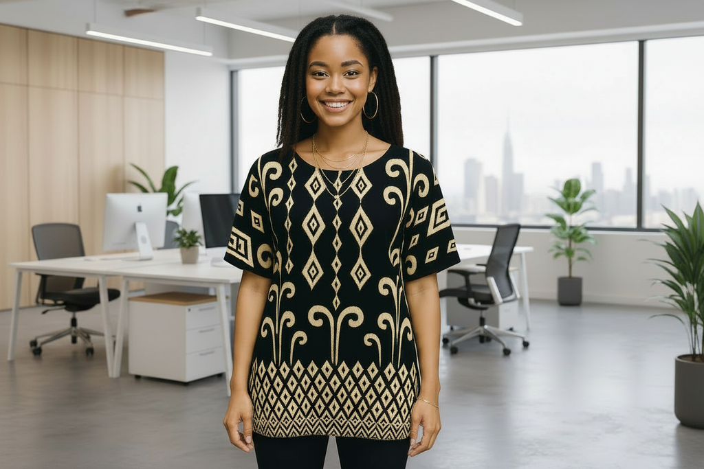Blusa Ikat Estampada | Fluida y Artesanal