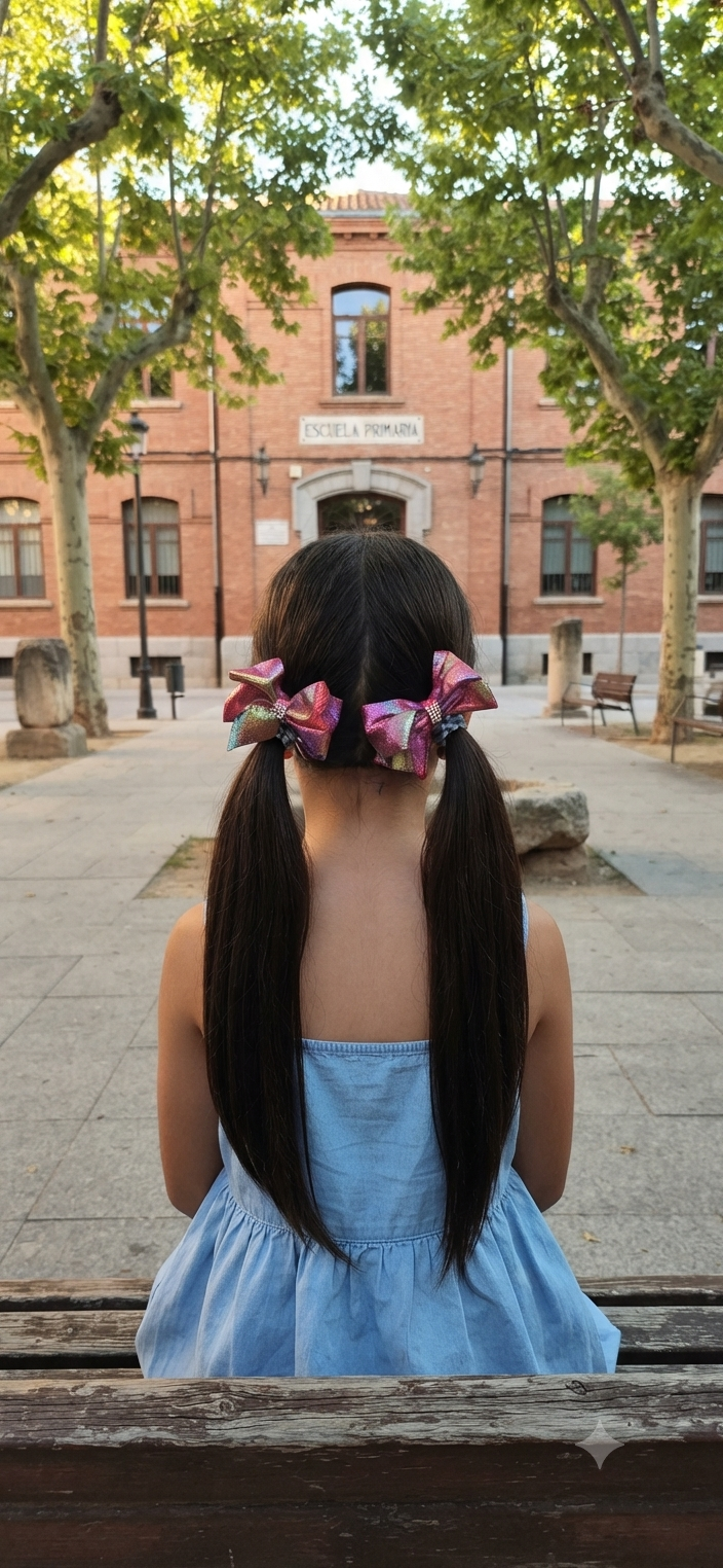 Metallic Holographic Hair Bows