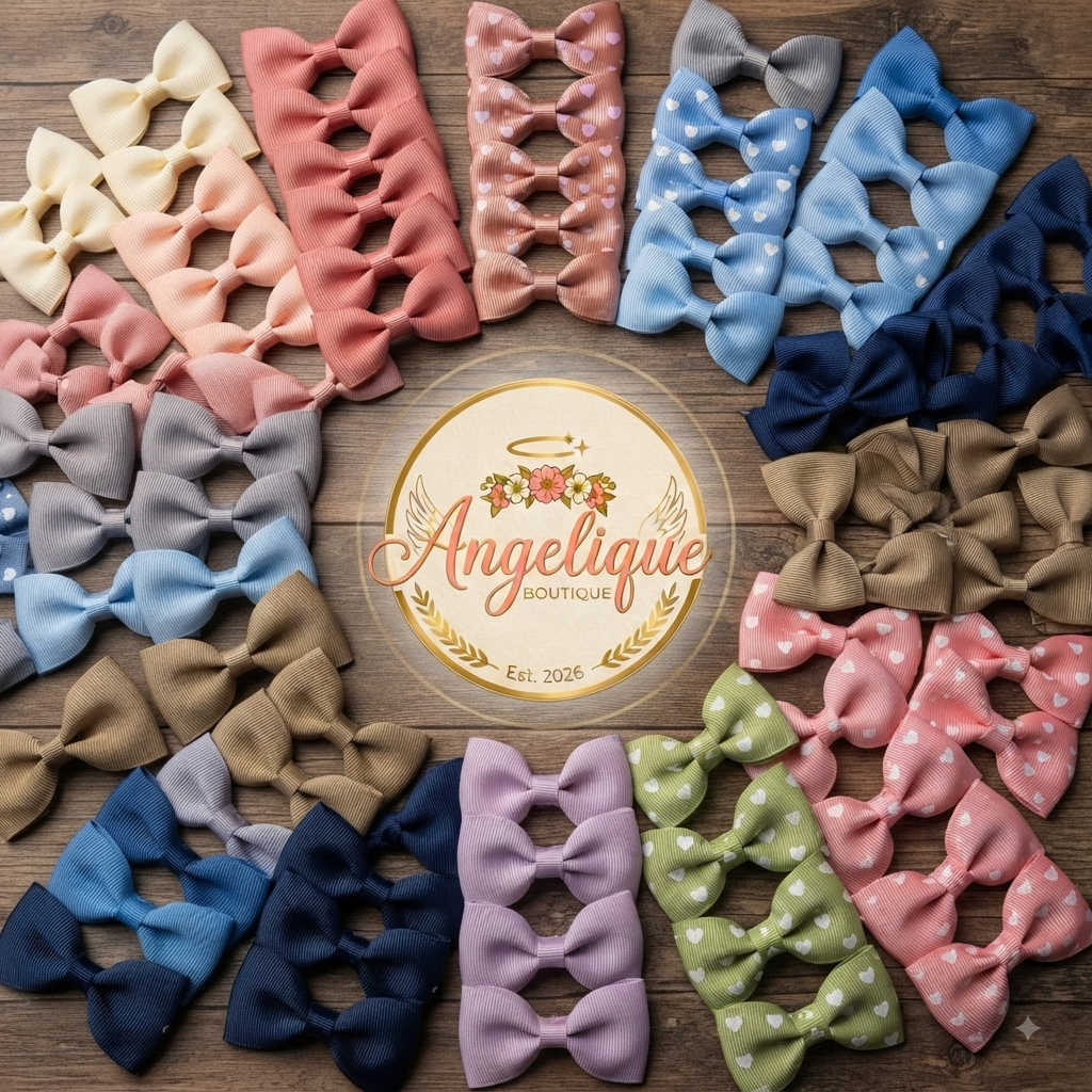 Hair Bow Set of 10 – Assorted Styles & Colors Pack