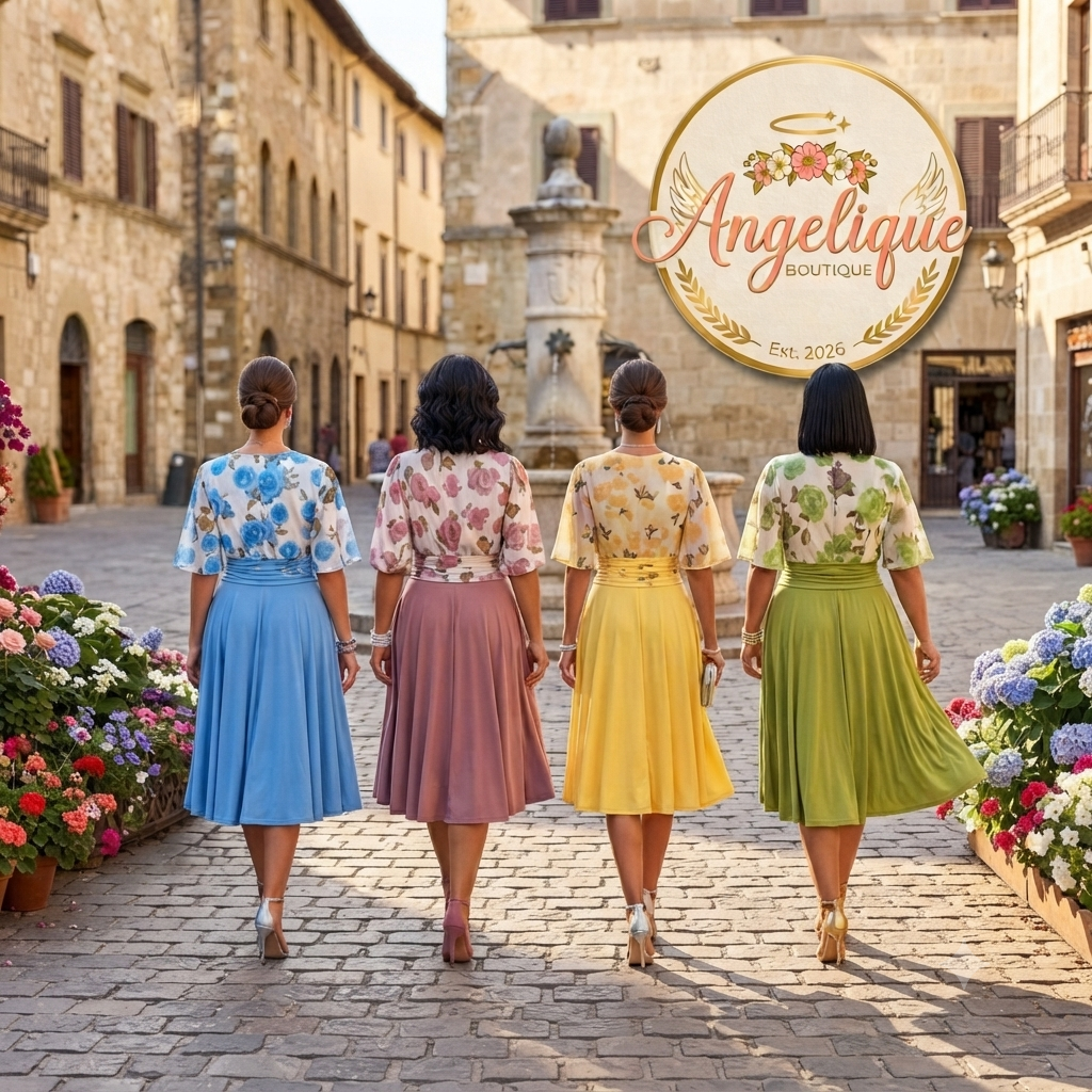 Floral Bolero Pleated Midi Dress w/ Belt