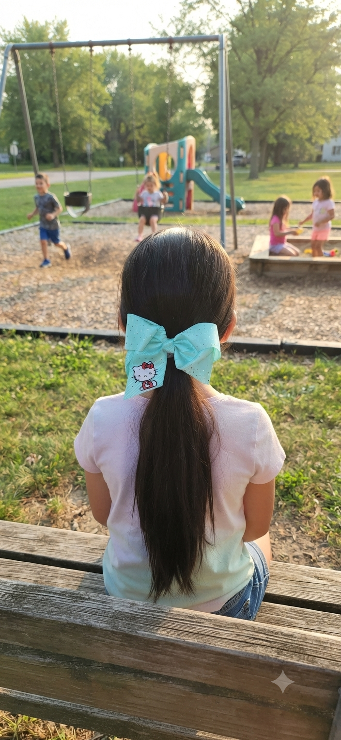 Hello Kitty Big Glitter Hair Bow for Girls