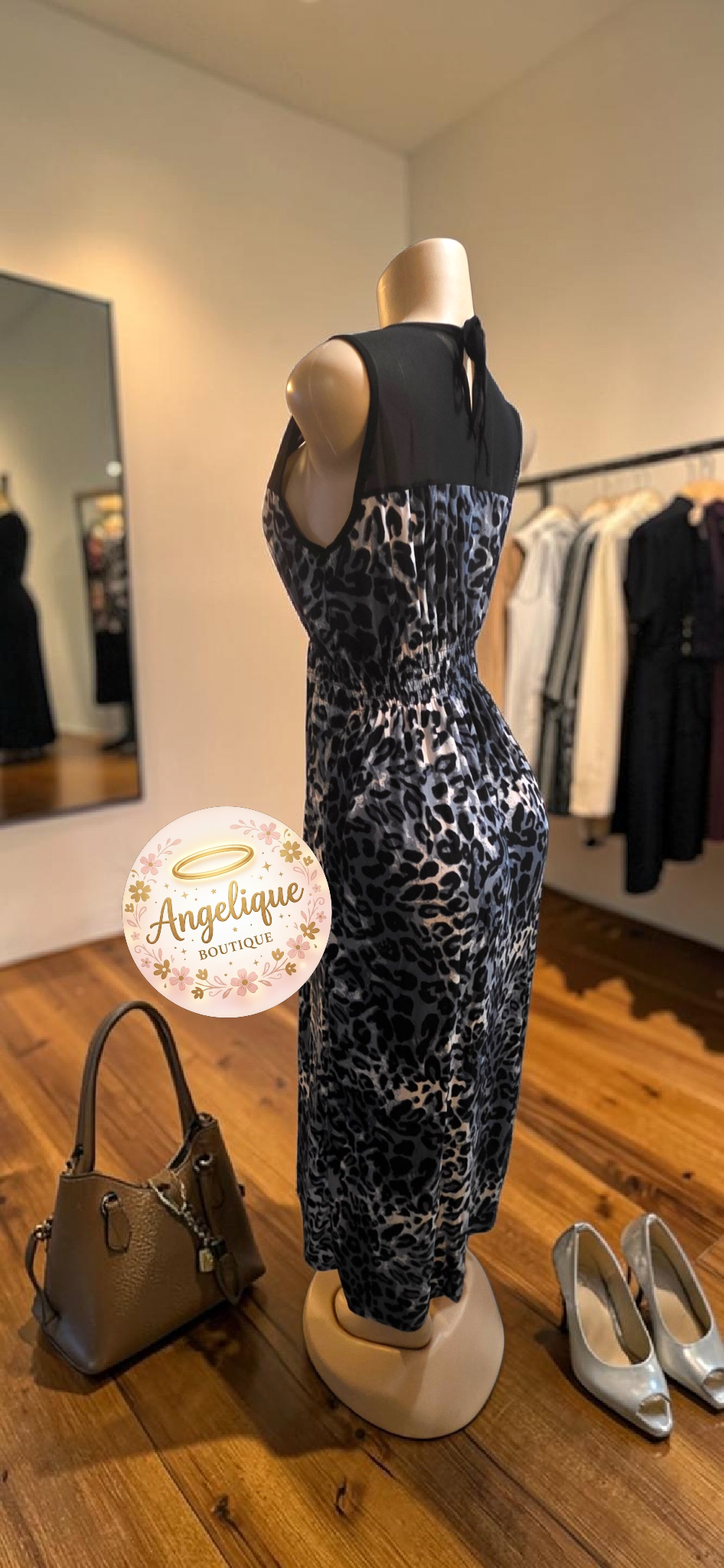 Vestido Largo de Animal Print