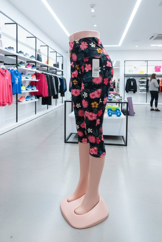 High Compression Midi Floral Leggings