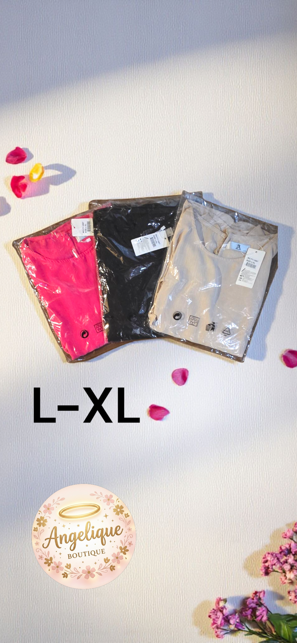 Blusa de Verano Cuello Redondo con Manga de Volantes – 65% Políster / 35% Algodón