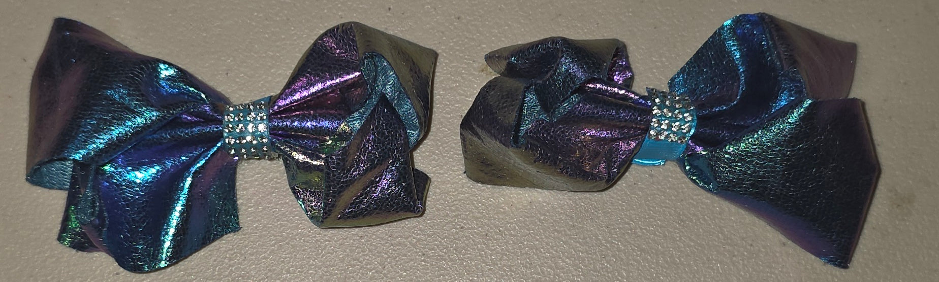 Metallic Holographic Hair Bows