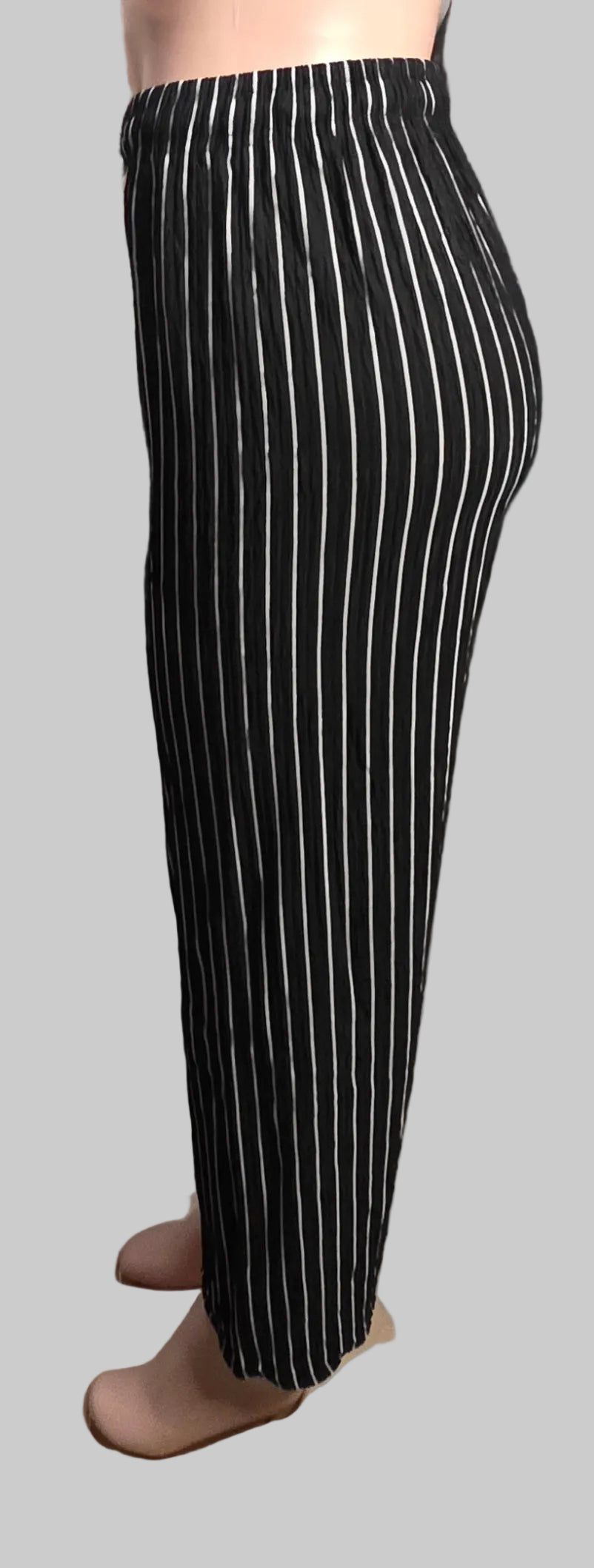 Women's Striped Palazzo Wide-Leg Pants