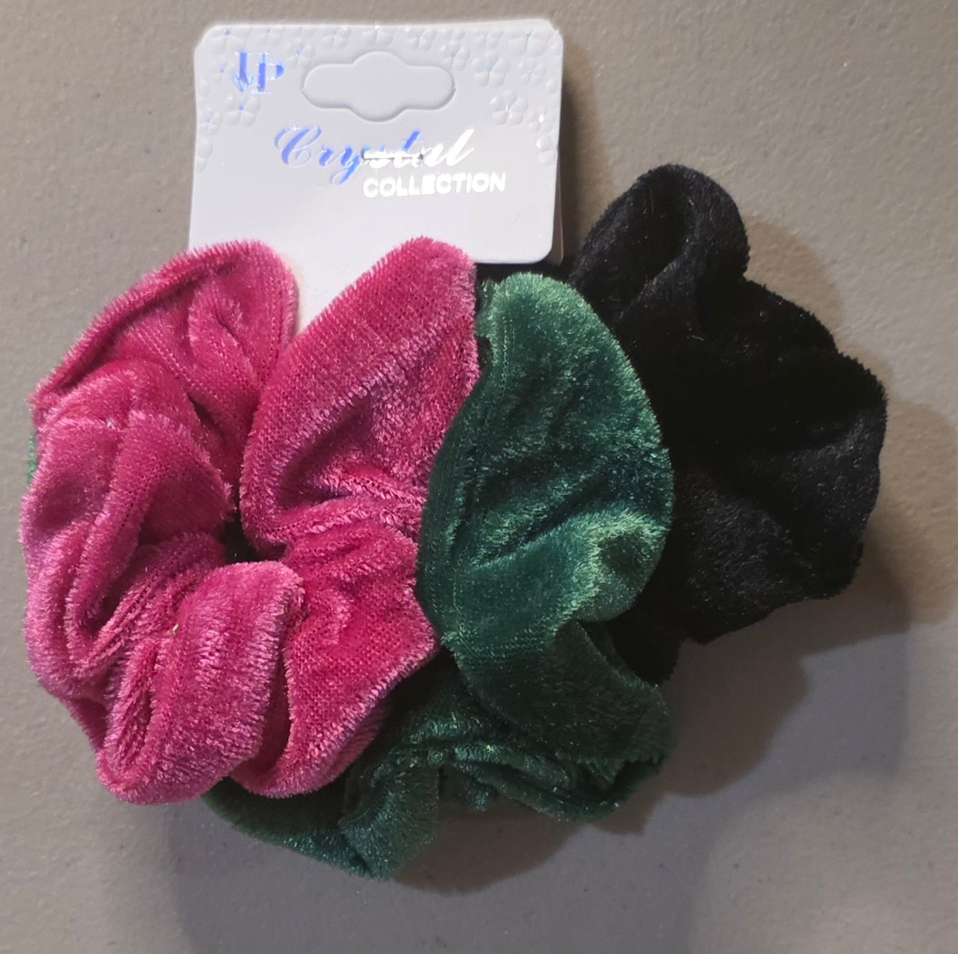 Set of 3 Scrunchies – Soft Elastic Hair Ties for Women