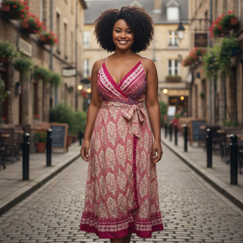 Vestido Largo Floral – 80% Algodón / 20% Poliéster