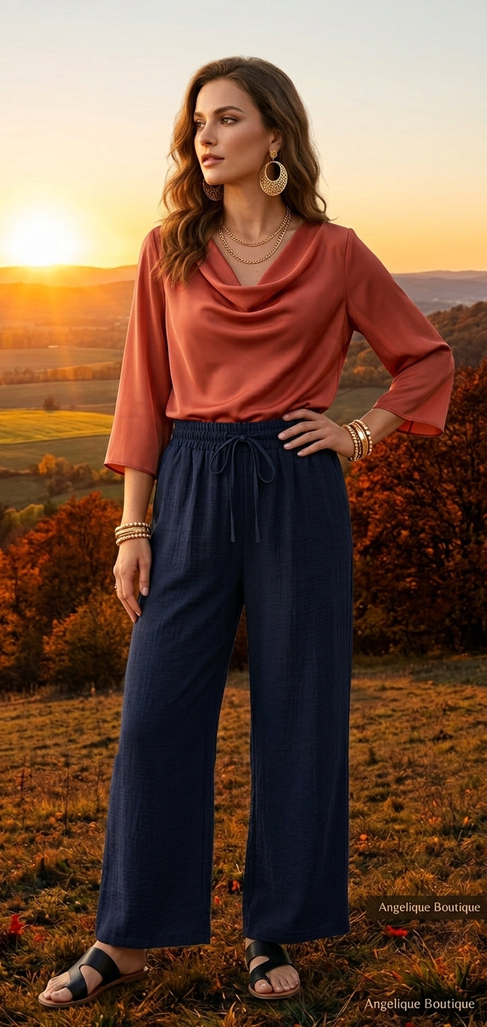 Women's Palazzo Wide-Leg Shorts – Flowy & Chic