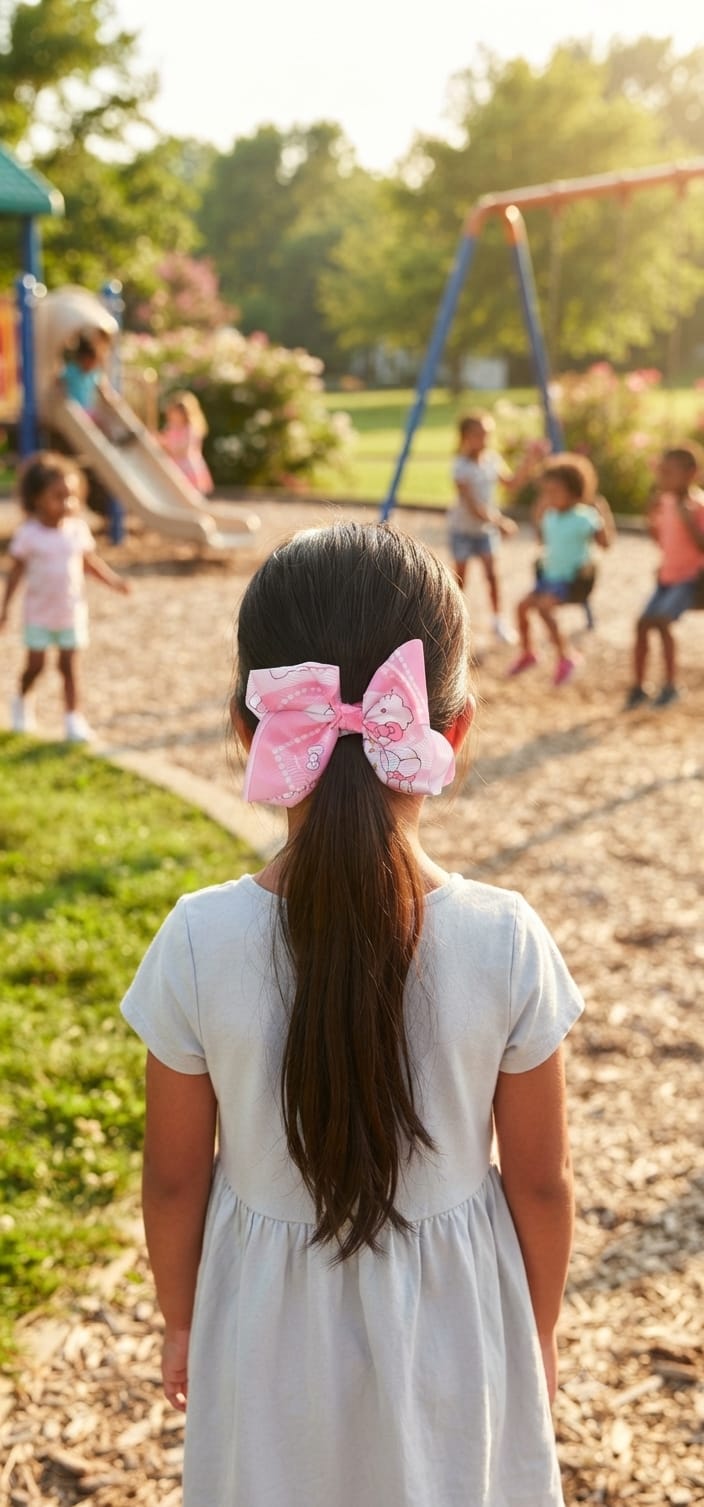 Hello Kitty Large Boutique Hair Bow for Girls