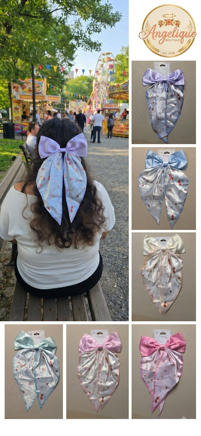 Coquette Cherry Hair Bow – Cute Bow for Girls & Women