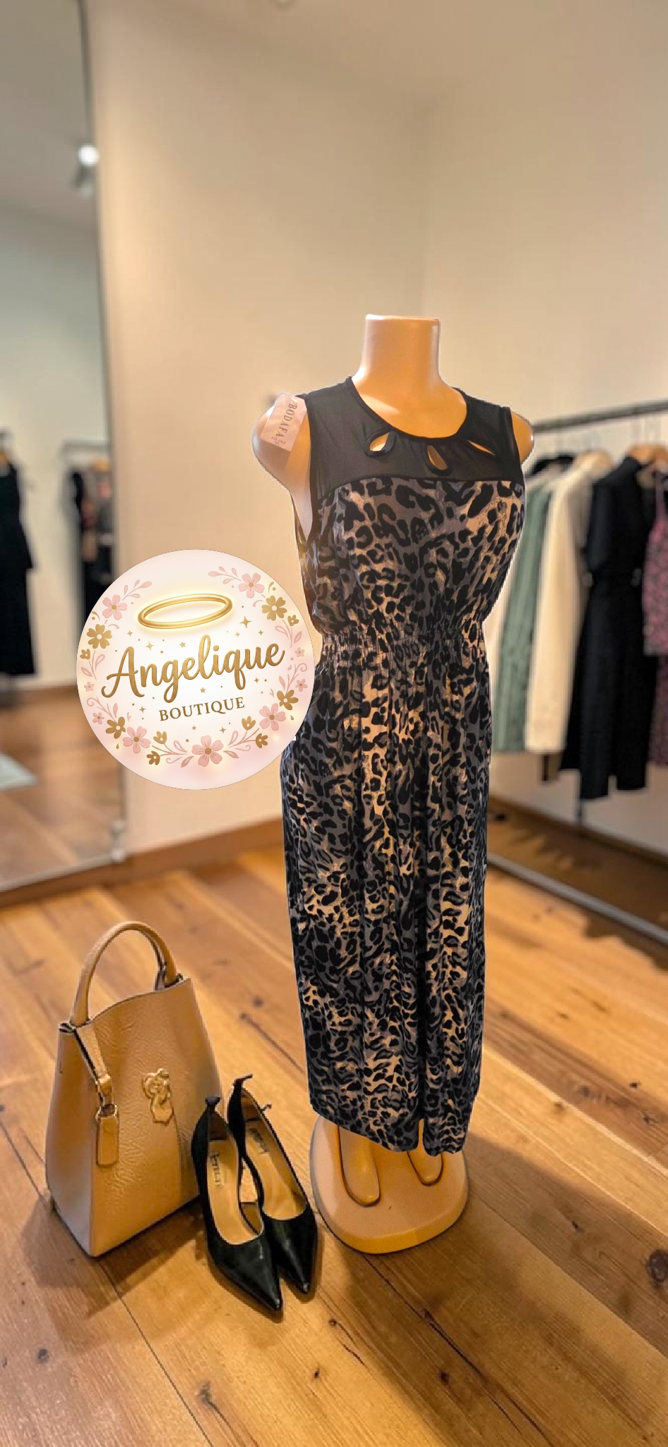 Vestido Largo de Animal Print