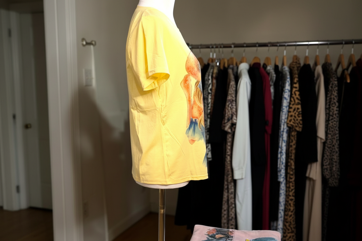 Blusa de Chica con Sombrero | Pedrería y Brillo que No Se Cae