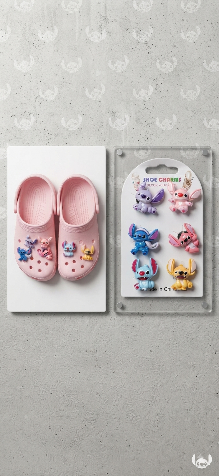 Cartoon Character Shoe Charms Pack of 6