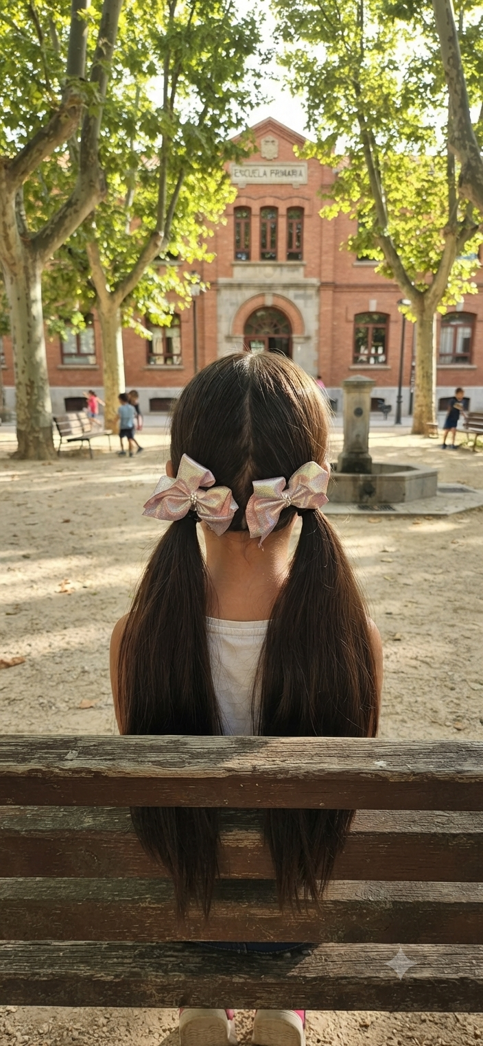 Metallic Holographic Hair Bows
