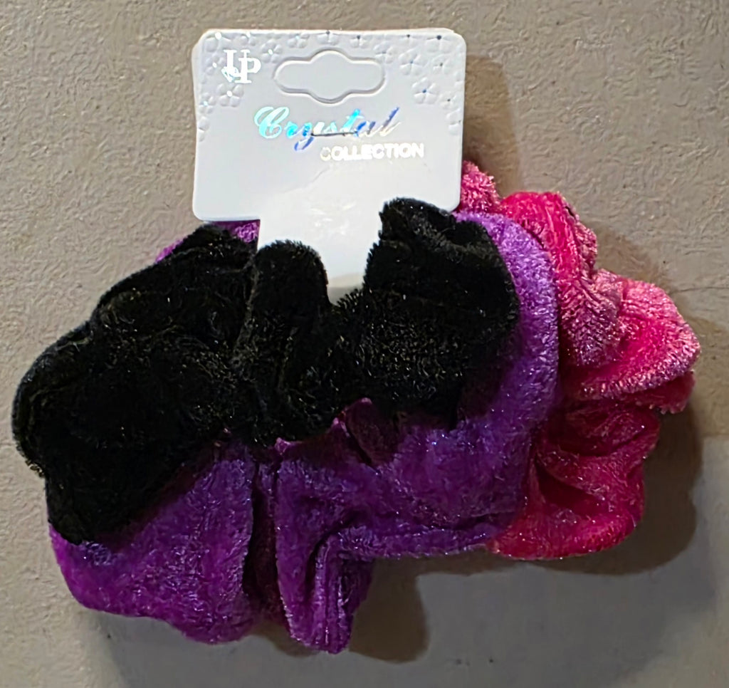 Set of 3 Scrunchies – Soft Elastic Hair Ties for Women
