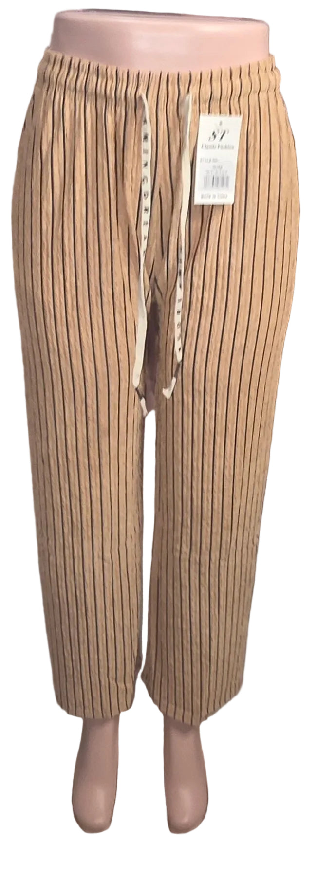 Women's Striped Palazzo Wide-Leg Pants