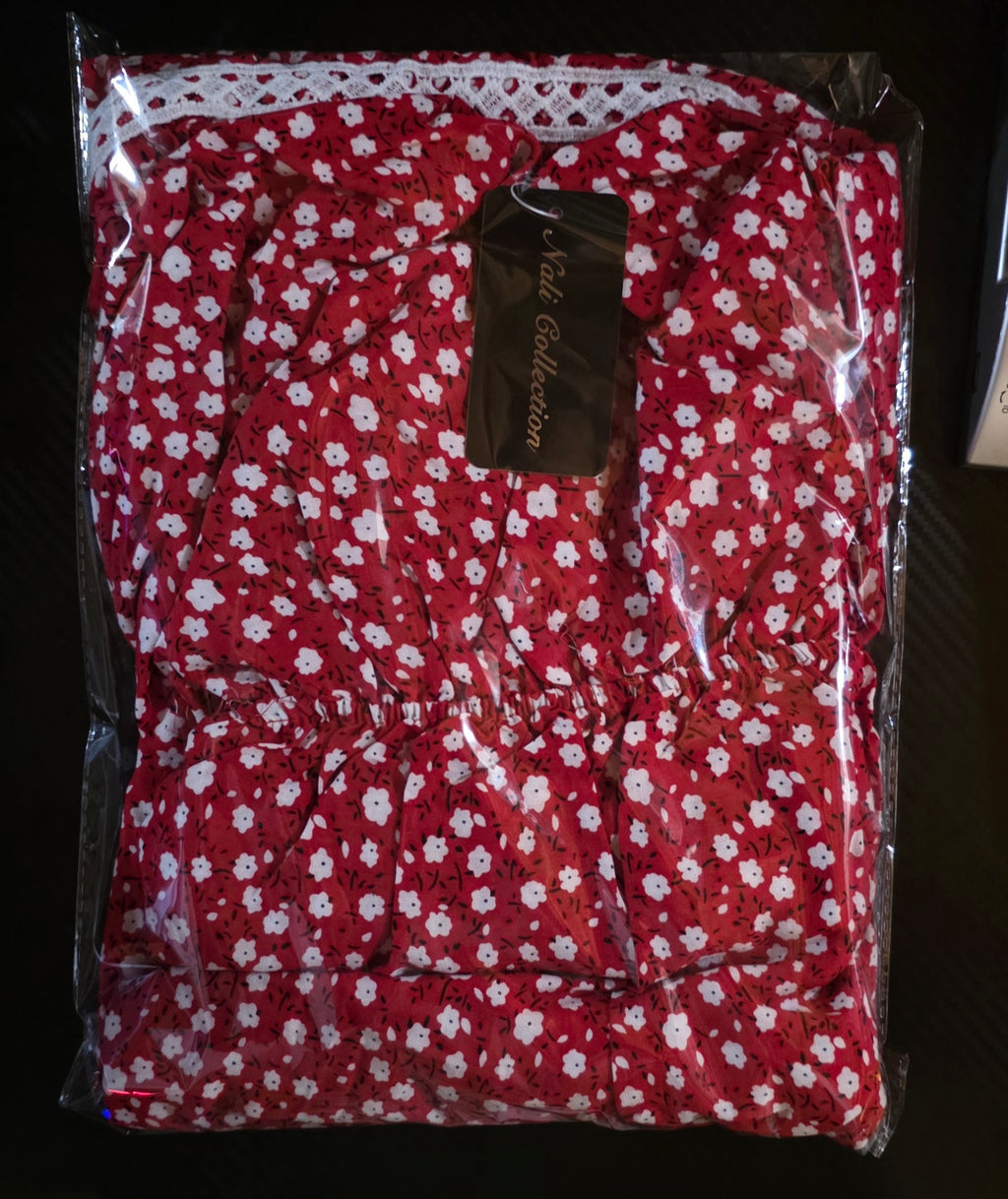 Vestido Largo Floral Tejido – 65% Seda / 35% Poliéster