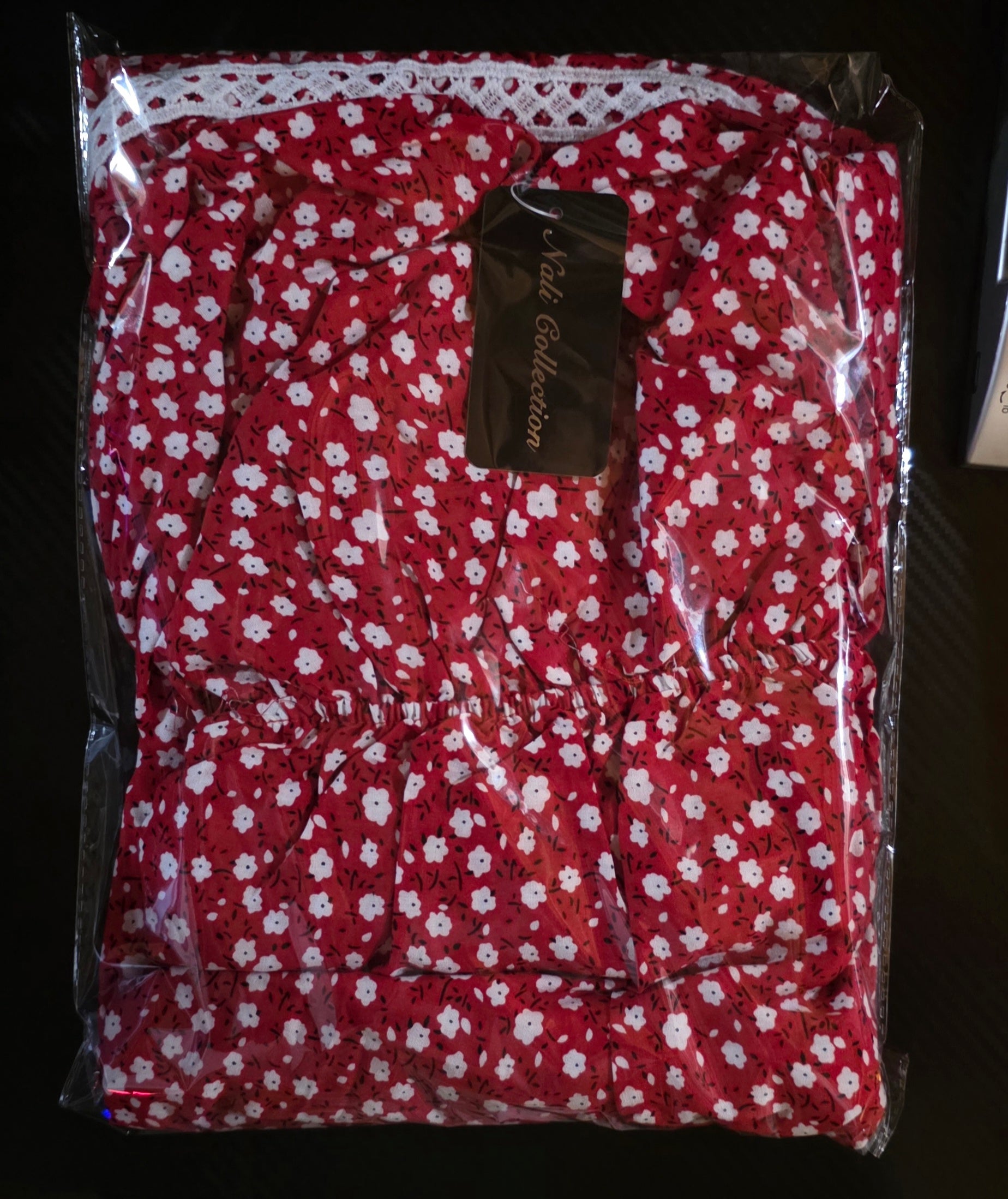 Vestido Largo Floral Tejido – 65% Seda / 35% Poliéster