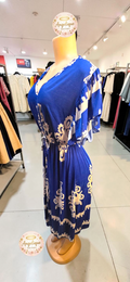 Vestido Midi Floral – 55% Algodón / 45% Poliéster