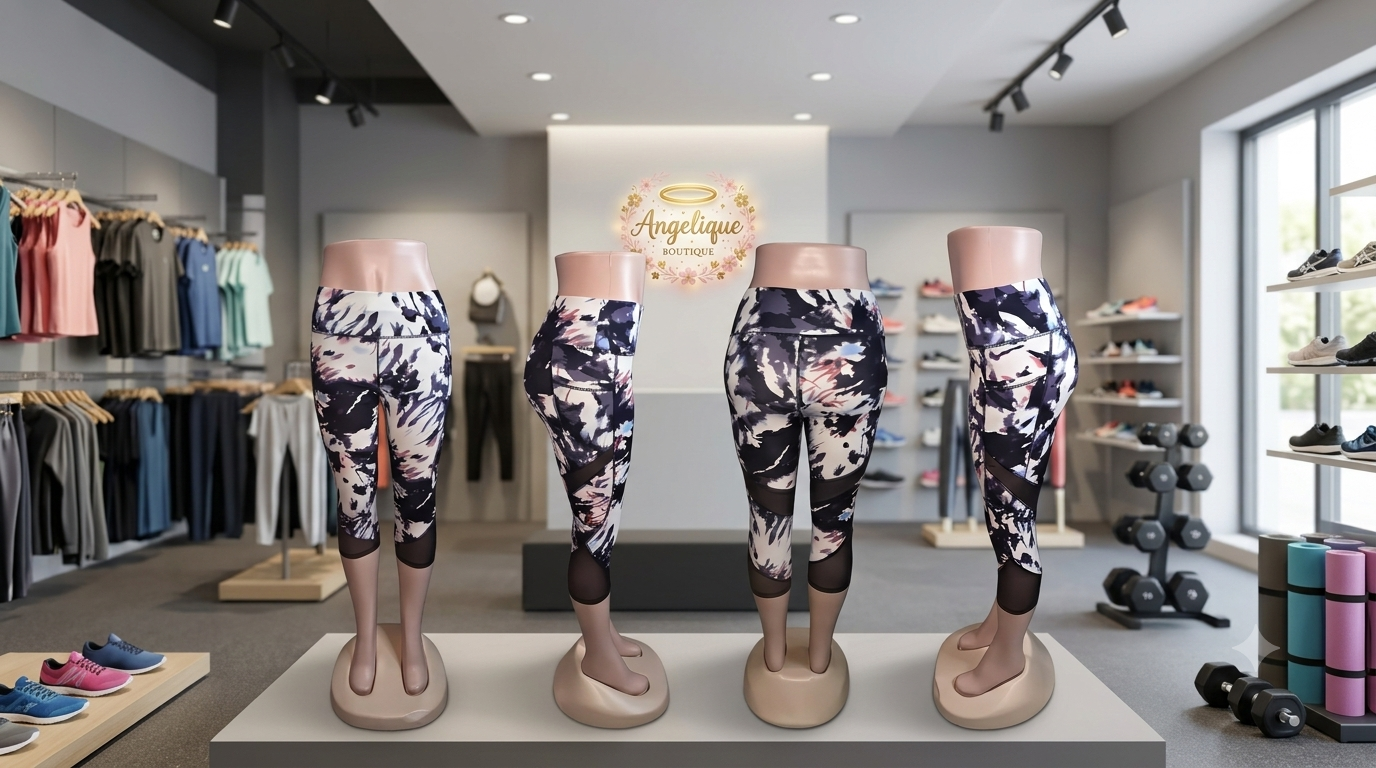 Leggings Capri con Bolsillos Laterales | Alta Compresion | Multicolor
