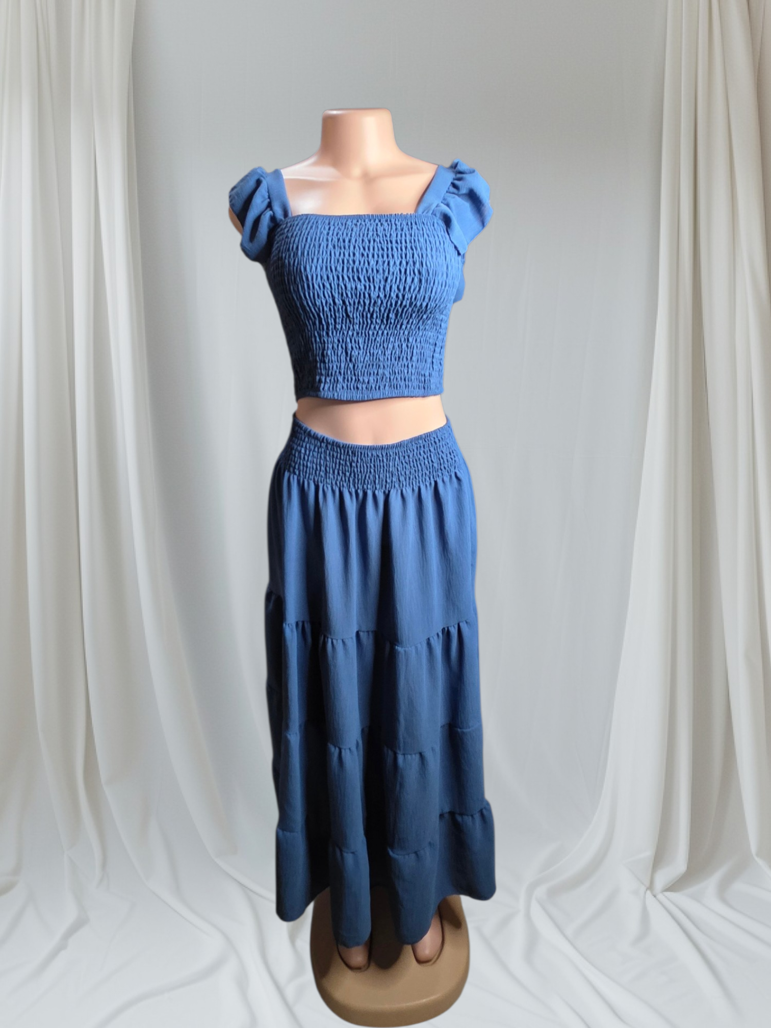 Set de Falda de Dos Piezas con Elástico Ancho en la Cintura | S/M y L/XL